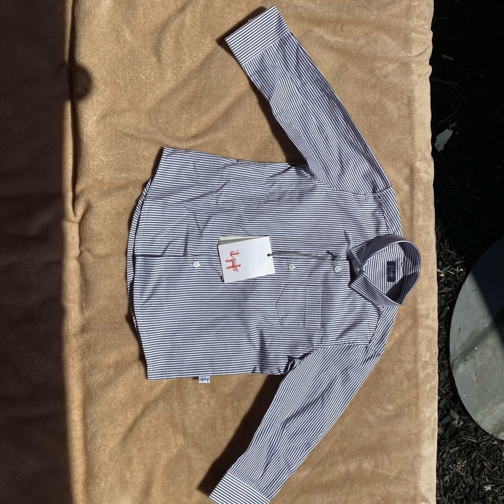 Dark grey boys button down